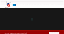 Desktop Screenshot of lesprivateq.com